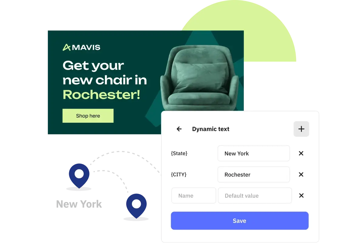 Create highly personalized mobile banners